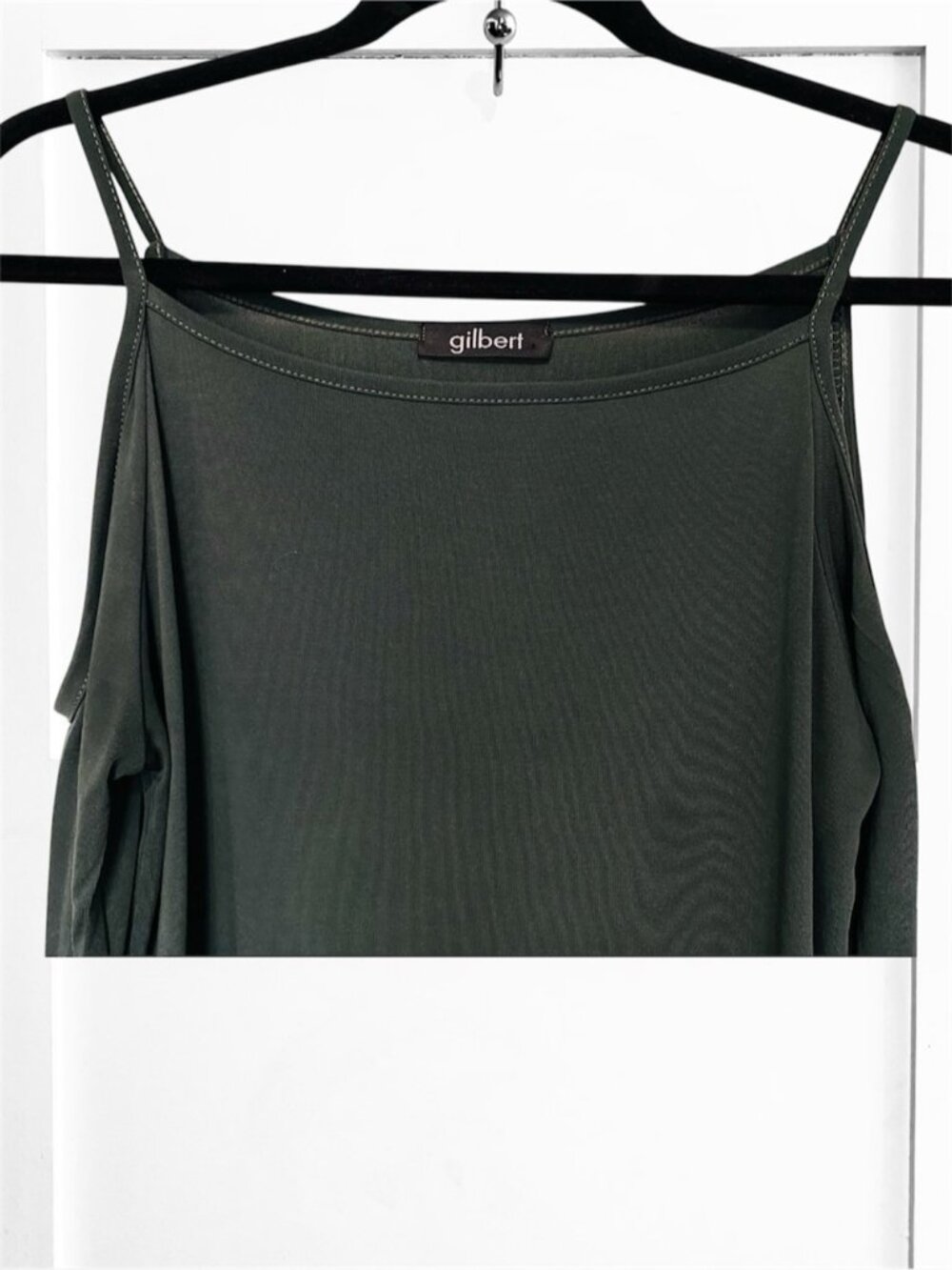 GILBERT Cold Shoulder Casual Dress in Green - Picture 5 of 13